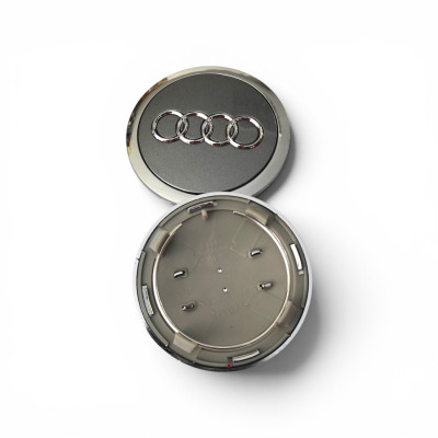 Ковпачки (заглушки) в диски Audi, сірі 60\53-57мм 4B0 601170 A